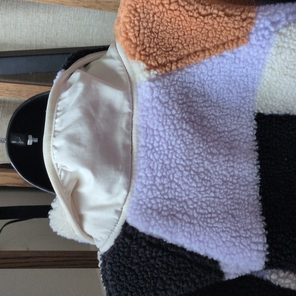 ✨ Free People Hit The Slopes Colorblock Sherpa Jacket Size M - Picture 7 of 10